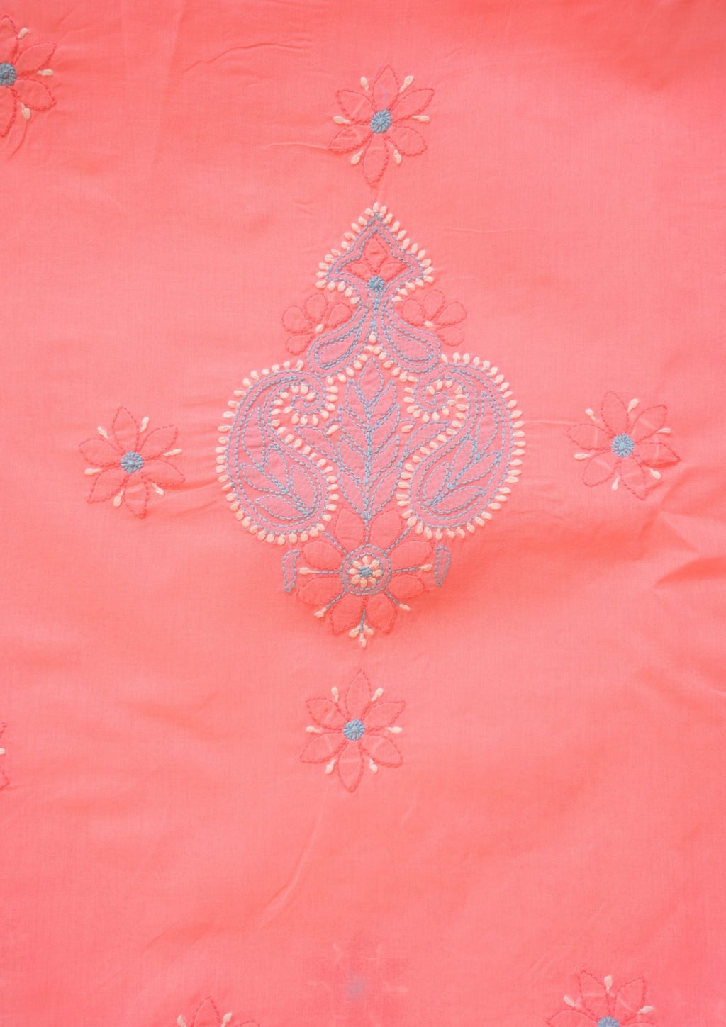 Cotton Pink and Blue 3 pc suit