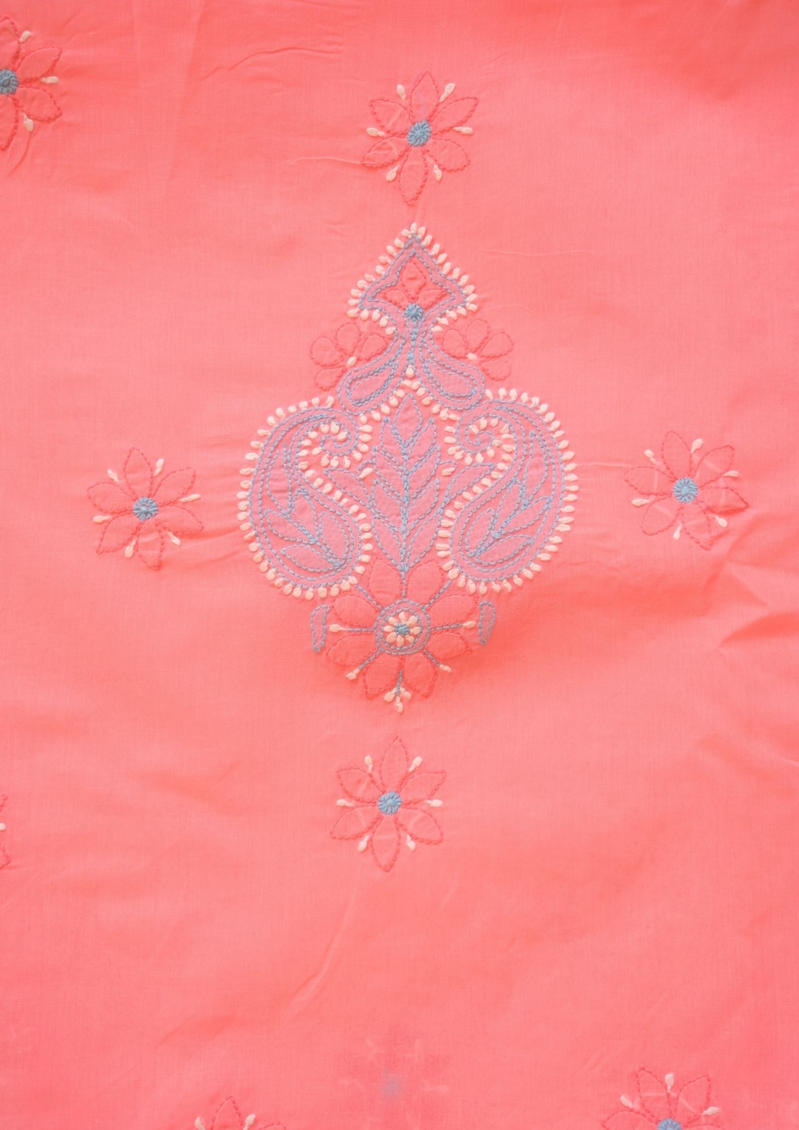 Cotton Pink and Blue 3 pc suit