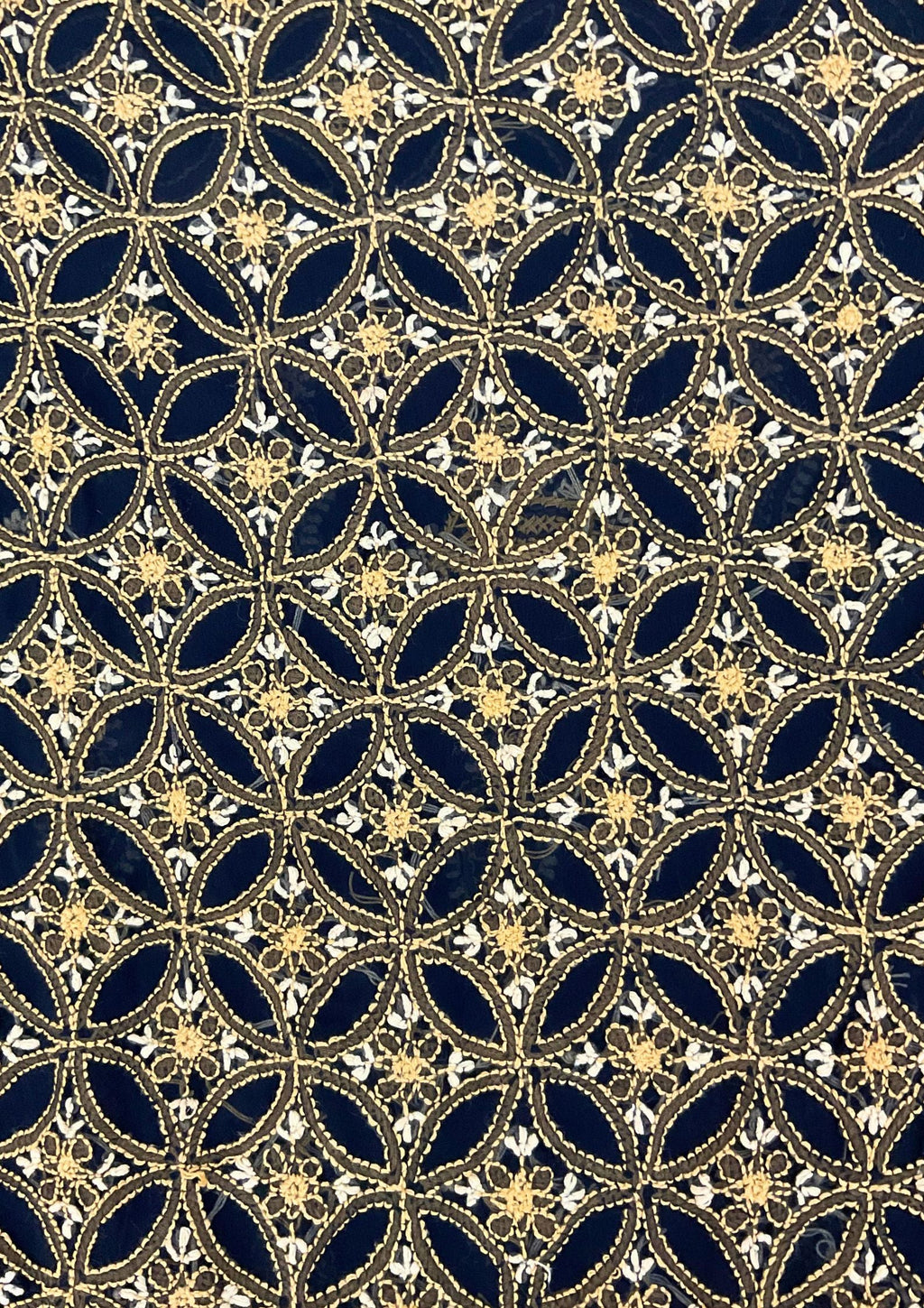 Georgette Unstitched Chikankari Suit 3 pc - Black