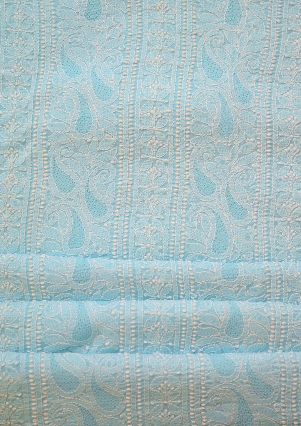 Cotton Aqua Blue 3 pc suit