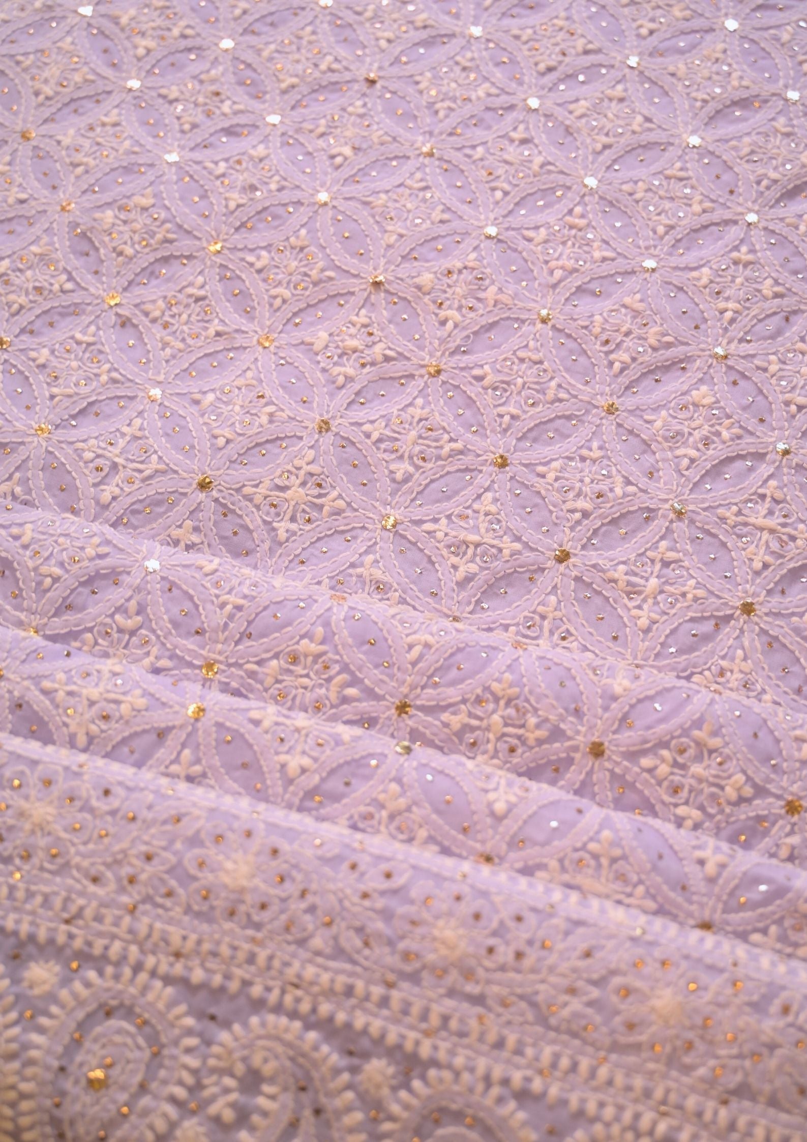 Cotton Lavender 3 pc suit