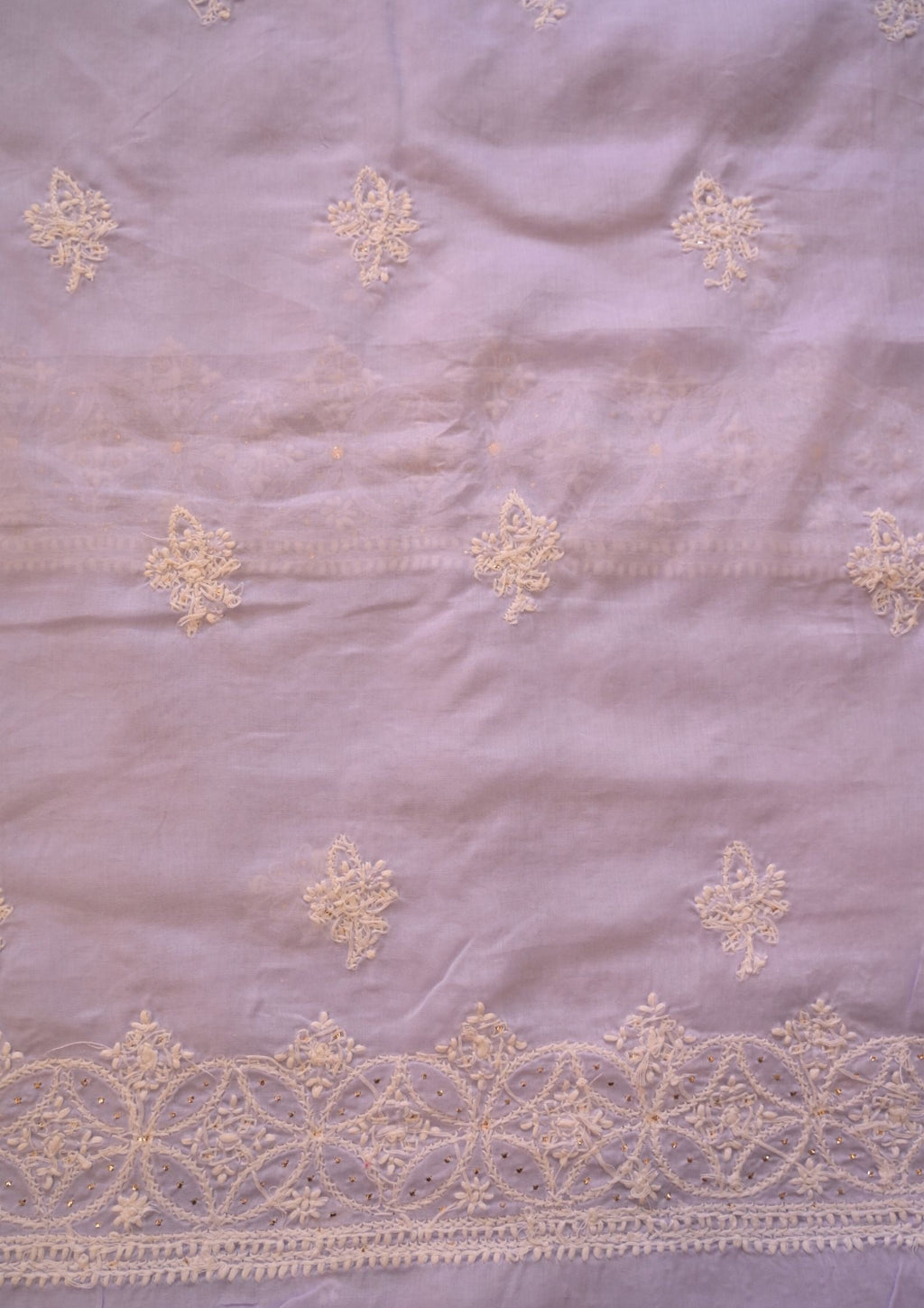 Cotton Lavender 3 pc suit