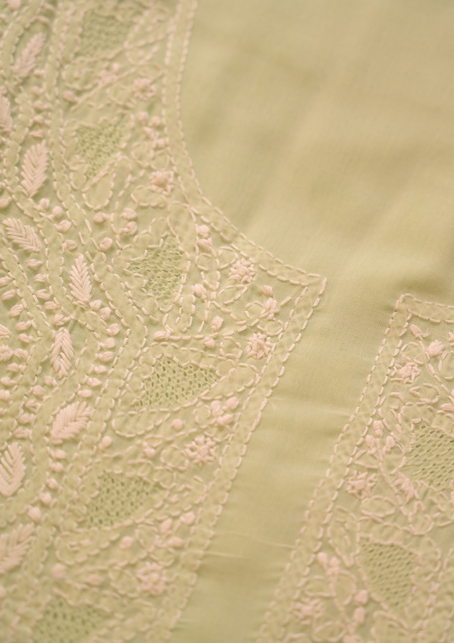 Cotton Mint Green 3 pc Suit