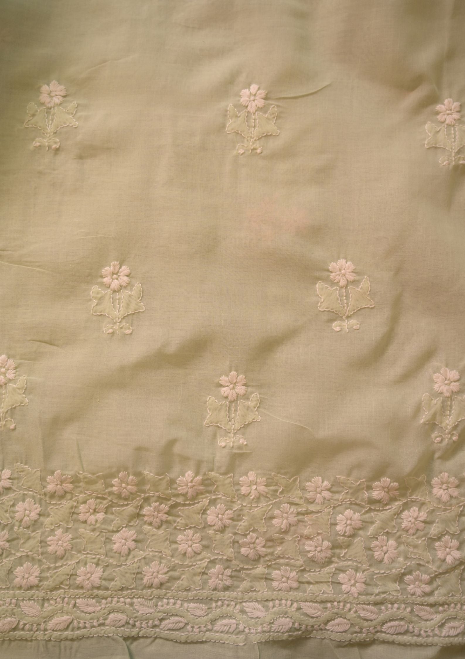 Cotton Mint Green 3 pc Suit