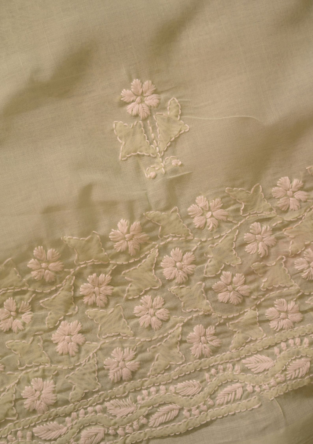 Cotton Mint Green 3 pc Suit